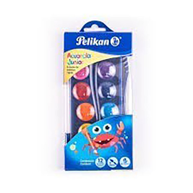 آبرنگ پلیکان (Pelikan) مدل ACUARELA GUNIOR بسته 12 رنگ
