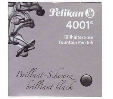 جوهر خودنویس شیشه ای پلیکان (Pelikan) مدل 4001 رنگ مشکی حجم 30 میلی لیتر
