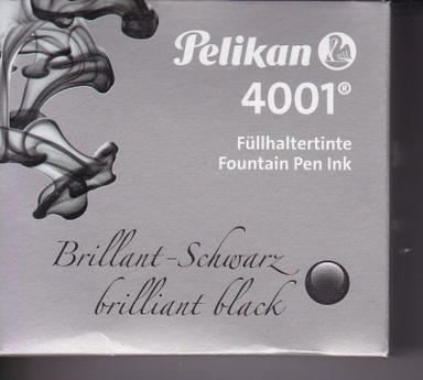 جوهر خودنویس شیشه ای پلیکان (Pelikan) مدل 4001 رنگ مشکی حجم 62.5 میلی لیتر