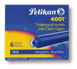 جوهر فشنگی کوتاه پلیکان (Pelikan) رنگ آبی بسته 6 عددی