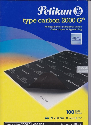 کاربن تایپی 2000G رنگ مشکی بسته 5 عددی