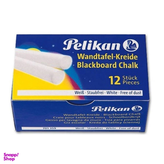 گچ تخته سیاه رنگ سفید بسته 12 عددی