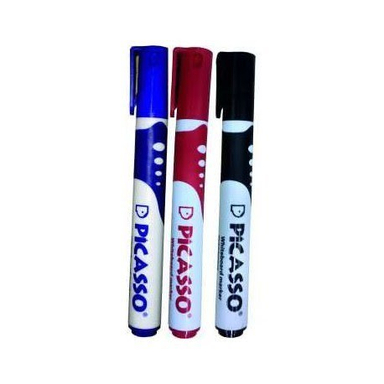 ماژیک وایت برد مشکی آبی قرمز نوک گرد و تخت گریپ دار پیکاسو WB-200 WB-100