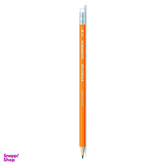 مداد سیاه استدلر (Staedtler) مدل پاک کن دار Wopex 182 HB F4 رنگ نارنجی