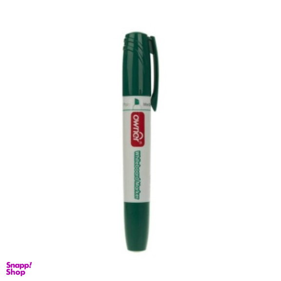 ماژیک وایت برد سر گرد اونر (Owner) کد 24174 رنگ سبز