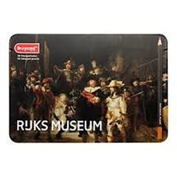 ست مداد رنگی 50 رنگ نیمه حرفه ای برونزیل (Bruynzeel) مدل جعبه فلزی کد 5700M50