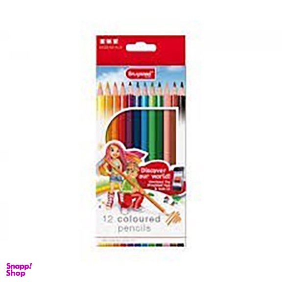 مداد رنگی 12 رنگ برونزیل (Bruynzeel) کد 7545K12B جعبه مقوایی