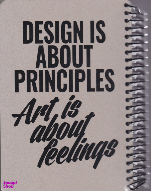 دفتر جلد سخت سیمی دات نوت (Dat Note) طرح RAW AND Grey -DESIGN IS ABOUT رنگ طوسی سایز 14*21