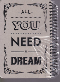 دفتر جلد سخت سیمی دات نوت (Dat Note) طرح RAW AND Grey -NEED رنگ طوسی سایز 14*21CM