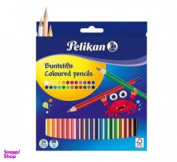 مداد رنگی 24 رنگ مقوایی 700122