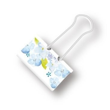 گیره دوبل تکی سایز 32 میلیمتر فانتزی طرح گل دلی 8493