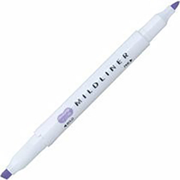 ماژیک هایلایتر بنفش دوسر میدلاینر زبرا MILDLINER WKT7-MVI