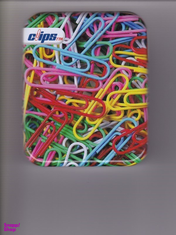 کلیپس رنگی جعبه فلزی 200 عددی 3400 کلیپس