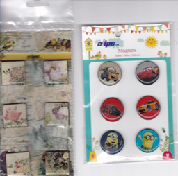 مگنت فانتزی کاشی گل خروس جغد کلیپس