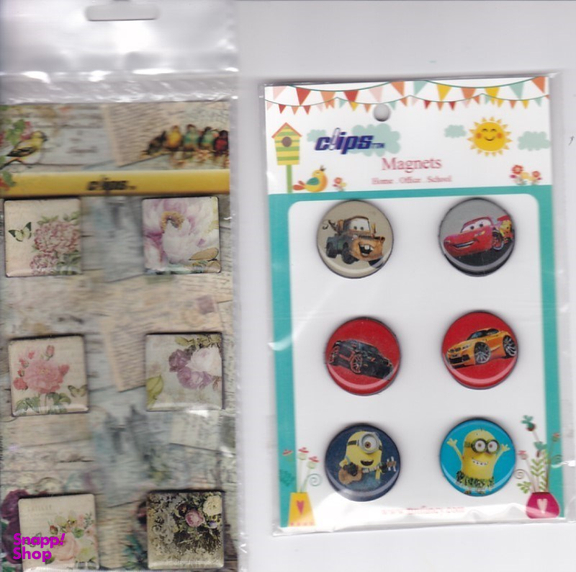 مگنت فانتزی کاشی گل خروس جغد کلیپس