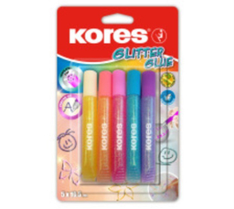 چسب مایع اکلیل دار 5 رنگ کورس GLITTER GLUE 75001