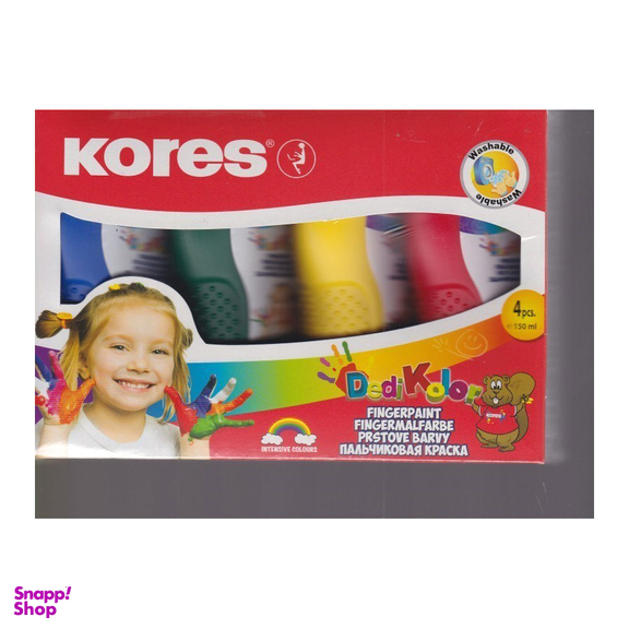 رنگ انگشتی 4 رنگ KORES 72524