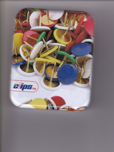 پونز رنگی جعبه فلزی 150 عددی 3424 کلیپس