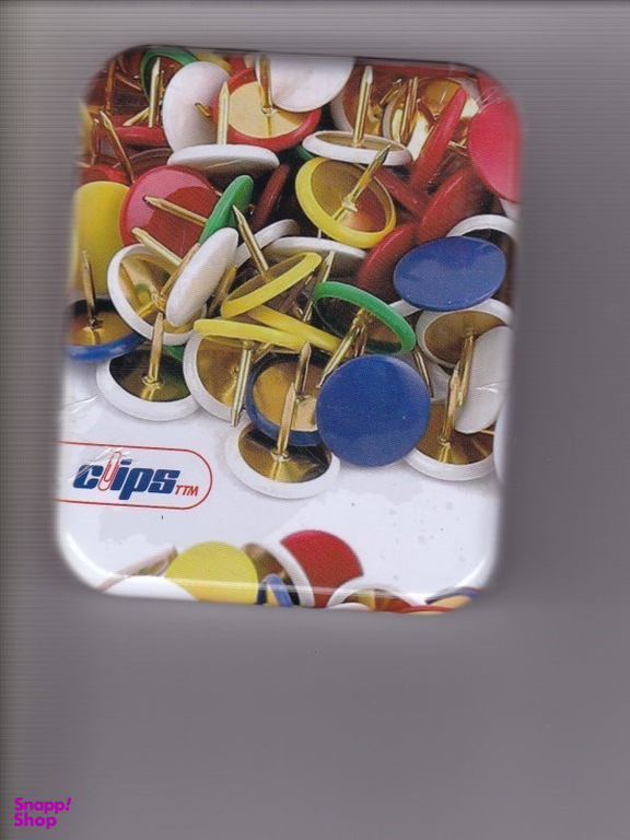 پونز رنگی جعبه فلزی 150 عددی 3424 کلیپس