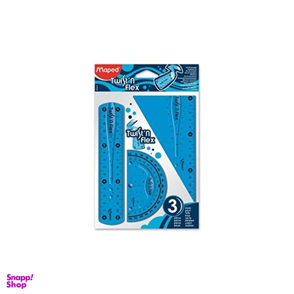 ست سه تکه خط کش گونیا نقاله 15 سانت Maped 895024