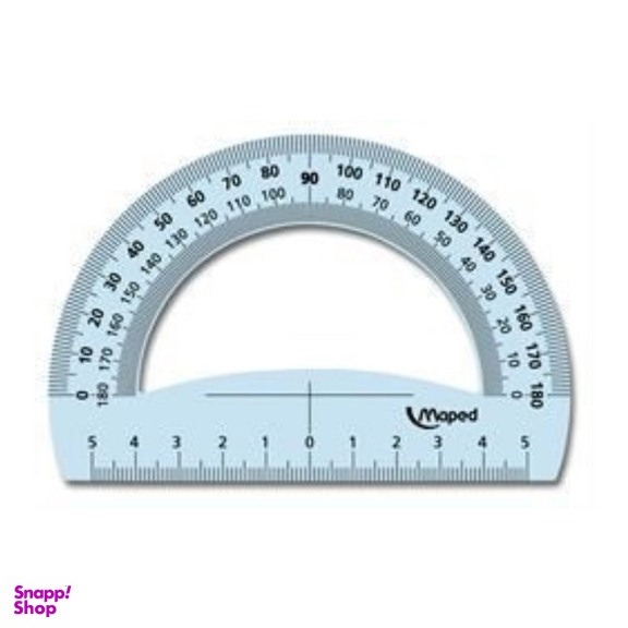 نقاله 10 سانت پلاستیکی شفاف 180 درجه Maped 146134