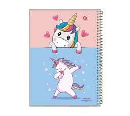 دفتر 60 برگ سیمی طلقی کارتونی دخترانه کد 7617