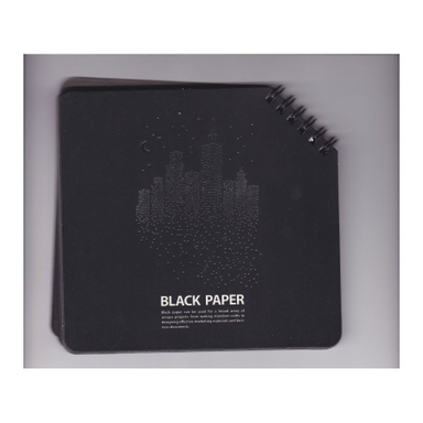 دفتر مشکی مربع همیشه