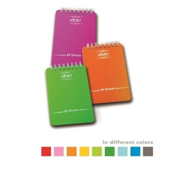 یادداشت 7.5*10 سیمی از بالا PP (80برگ) کد 1327