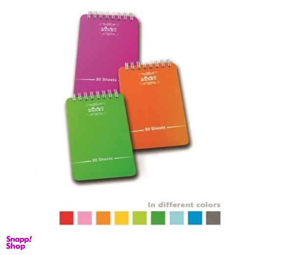 یادداشت 7.5*10 سیمی از بالا PP (80برگ) کد 1327