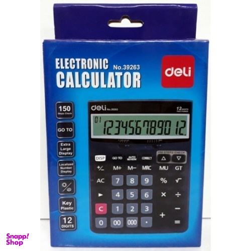 ماشین حساب رومیزی 12 رقم 3 صفر چک کن دار E39263