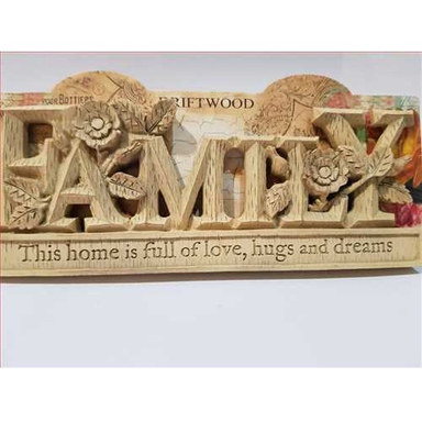 کتیبه چوبی مدل خانواده کد 28