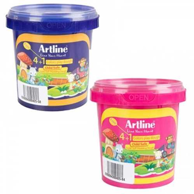 خمیر بازی 4+1 رنگ آرت لاین وزن 40 گرم