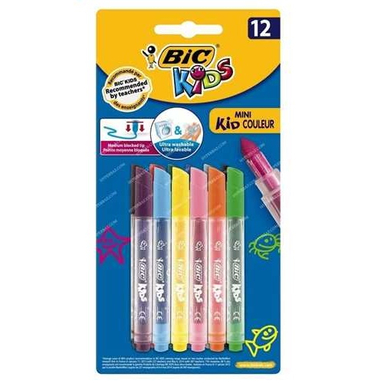 ماژیک بیک (Bic) مدل مینی کید 12 رنگ