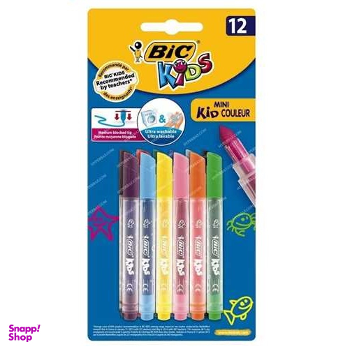 ماژیک بیک (Bic) مدل مینی کید 12 رنگ