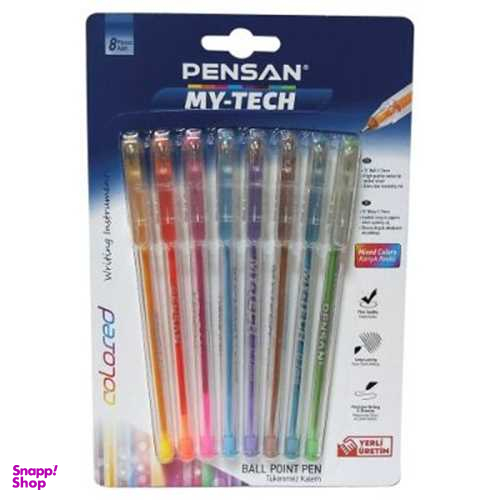 خودکار فانتزی پنسان (Pensan) مدل Mytech بسته 8 عددی