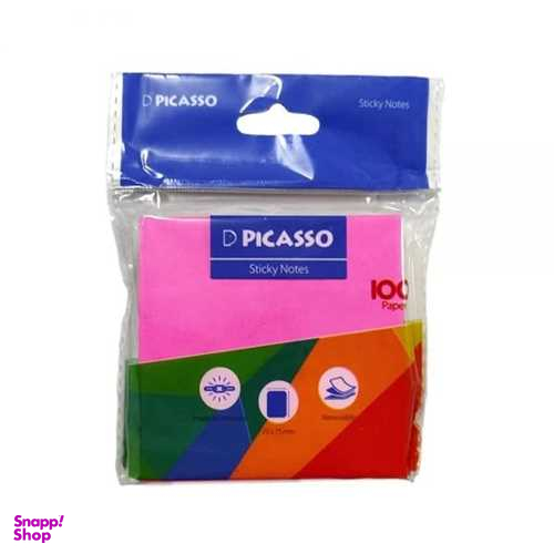 استیکی نوت رنگی پیکاسو (Picasso)سایز7/5*7/5 سانتی متر