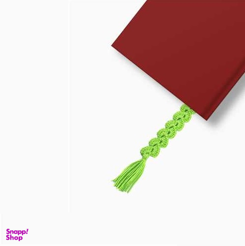 نشانگر کتاب جوهر مدل بافتنی رنگ سبز پسته ای