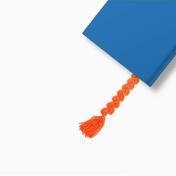 نشانگر کتاب جوهر مدل بافتنی رنگ نارنجی