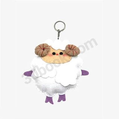 جاسوییچی جوهر مدل عروسک نمدی قوچ سفید