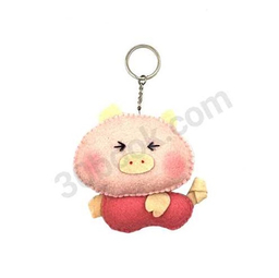 جاسوییچی جوهر مدل عروسک نمدی خوک صورتی