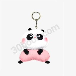 جاسوییچی جوهر مدل عروسک نمدی پاندا صورتی