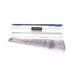 خط کش 30 سانت پلاستیکی آریا (Arya) کد 8031