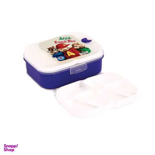 ظرف غذا مستطیل سوپاپ دار بزرگ آریا کد 6024