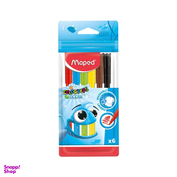 ماژیک 6 رنگ مپد (Maped) مدل Ocean Pulse کد 363782
