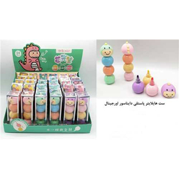 ست هایلایتر پاستلی کینگ مدل دایناسور