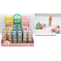 ست هایلایتر پاستلی کینگ مدل یونی کرن