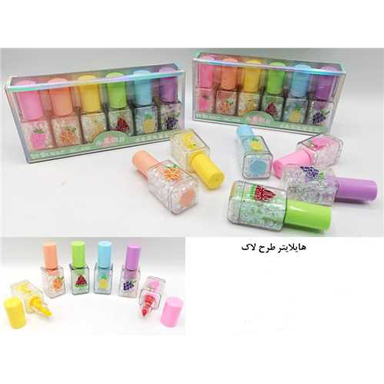 هایلایتر 6 عددی کینگ مدل لاک