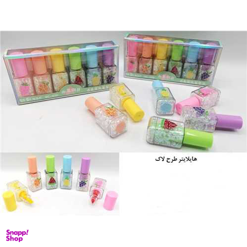 هایلایتر 6 عددی کینگ مدل لاک