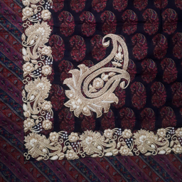 رومیزی سرمه دوزی مدل گل