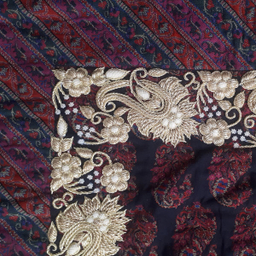 رومیزی سرمه دوزی مدل گل